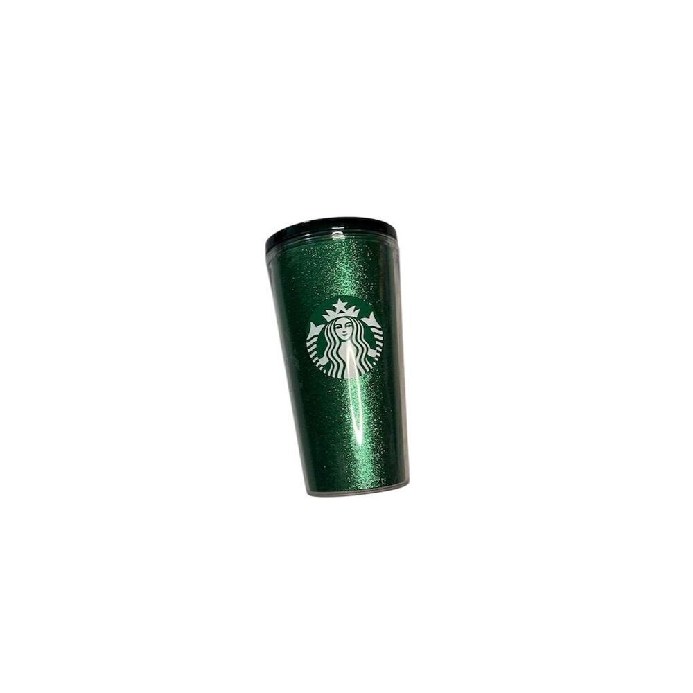 Starbucks 2019 Holiday Green Mercury Glitter Tumbler 16oz